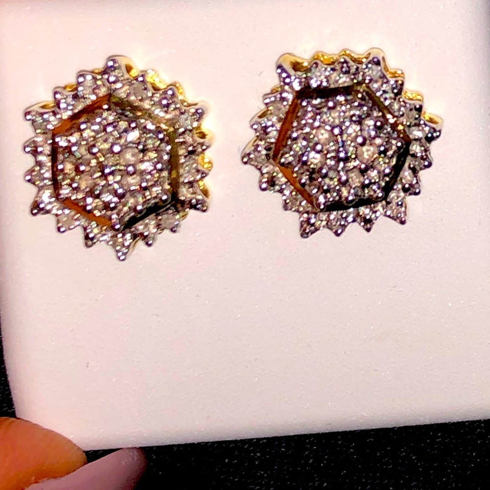 REAL NATURAL DIAMONDS Custom Diamond Earrings SALE
